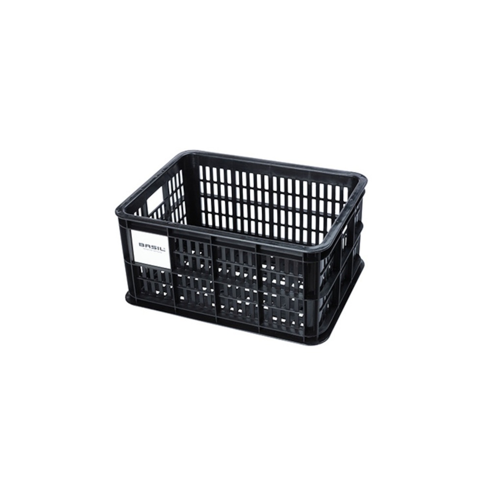 Basil caisse de vélo S, 17.5L, plastique recyclé, black