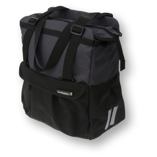 [ECOX003321] Basil Sac De Vélo Shopping 20L Noir-Anthracite XL (Shopper XL)